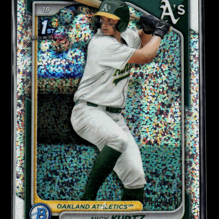 2024 Bowman Draft Chrome Nick Kurtz #BDC-56 Speckle Refractor 1st Bowman 48/200