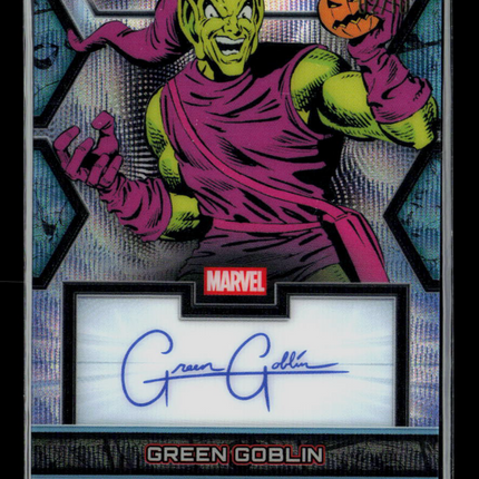 2026 Topps Chrome Marvel Comics Green Goblin Facsimile Autograph #MF-GG /10