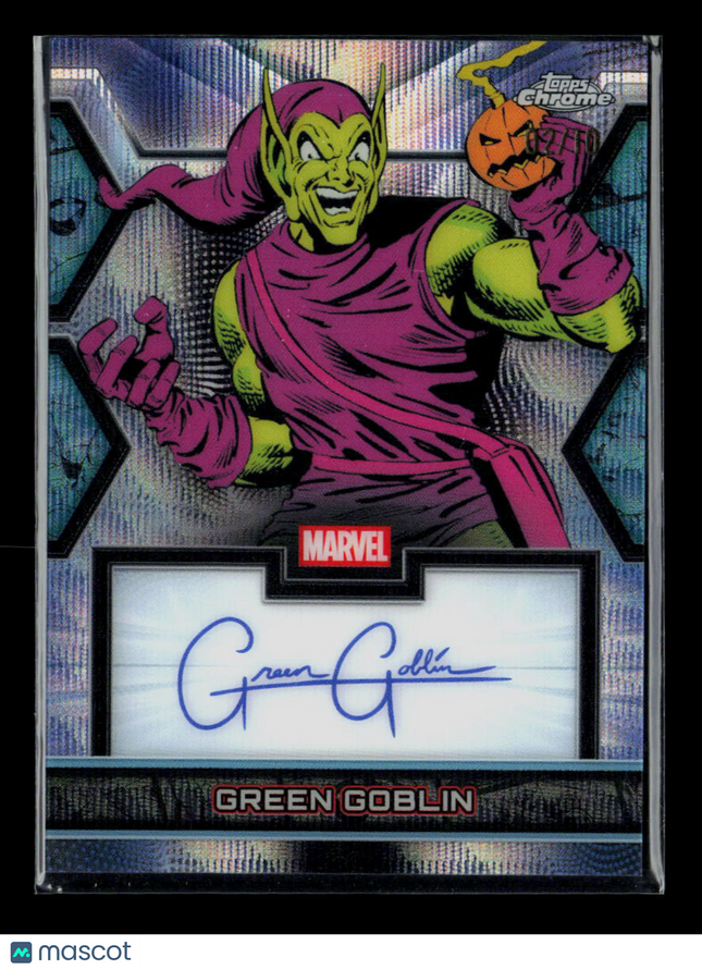 2026 Topps Chrome Marvel Comics Green Goblin Facsimile Autograph #MF-GG /10