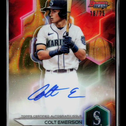 2023 Bowman's Best Colt Emerson #B23-CE 18/75 Auto Gold Lava