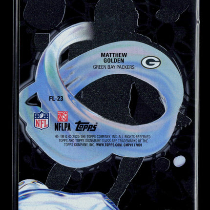 2025 Topps Signature Class Fluidity Matthew Golden #FL-23 RC