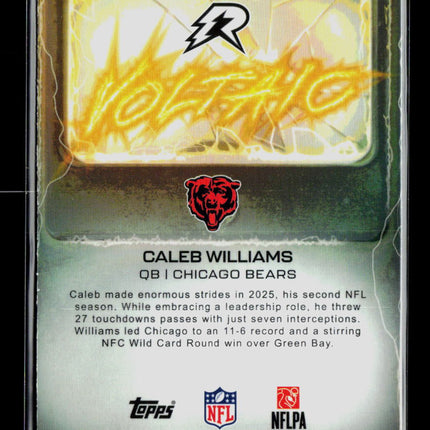 2026 Topps Resurgence Voltaic Caleb Williams #VT-15 317/350