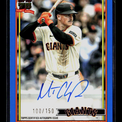 2026 Topps Baseball Matt Chapman #91A-CHA Blue Border 100/150 Auto