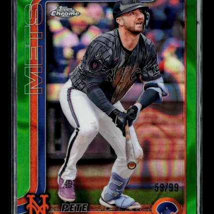 2025 Topps Chrome Pete Alonso #136 Green Wave 59/99