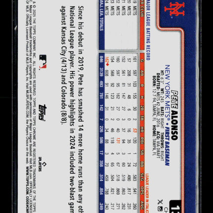 2025 Topps Chrome Pete Alonso #136 Green Wave 59/99