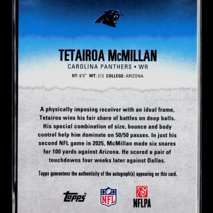 2025 Topps Signature Class Tetairoa McMillan #230 RC Auto /275
