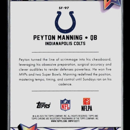 2025 Topps Cosmic Chrome Peyton Manning #SF-97 Starfractor