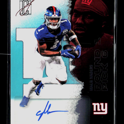 2025 Topps Signature Class Malik Nabers #40 Auto Teal /225