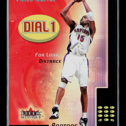 2000 Fleer Mystique Dial 1 Vince Carter #10 of 10 DD