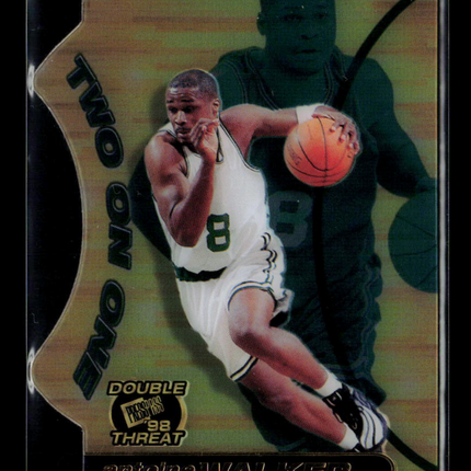 1998 Press Pass Double Threat Two on One Antoine Walker #TO 12