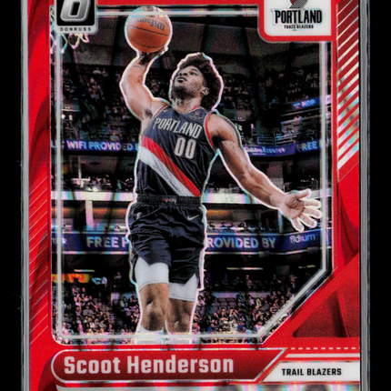 2025 Panini Donruss Optic Scoot Henderson #153 Red /149