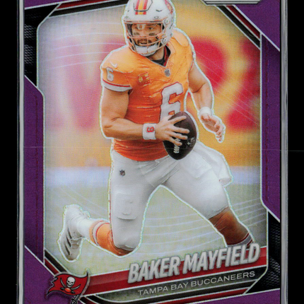 2025 Panini Prizm Baker Mayfield #283 Purple 008/125