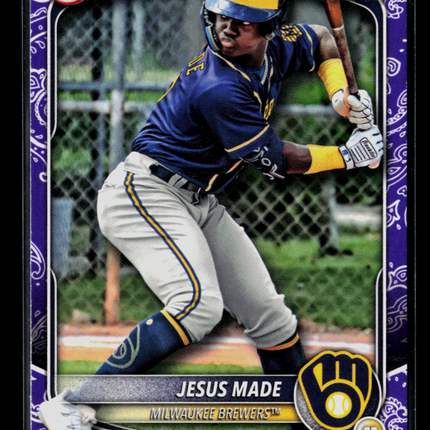 2025 Bowman Jesus Made #BP-66 Purple Paisley /199