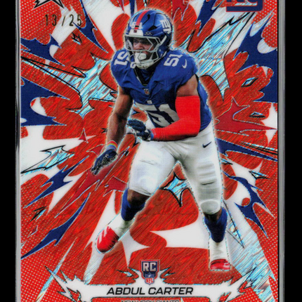 2026 Topps Resurgence Abdul Carter #169 RC 13/25 Orange