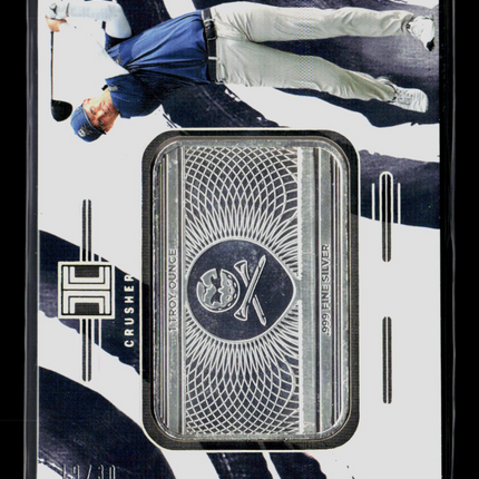 2025 Impeccable LIV Paul Casey #STL-PCY 1 Troy Ounce .999 Fine Silver Bar 19/30