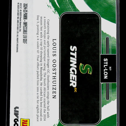 2025 Impeccable LIV Golf Louis Oosthuizen #STL-LON 1 Troy Ounce Silver Bar 28/30