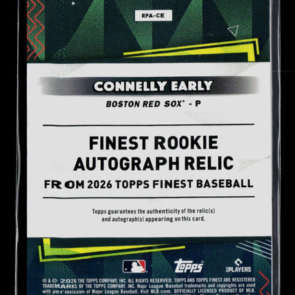 2026 Topps Finest Connelly Early #RPA-CE Green Patch Auto /99