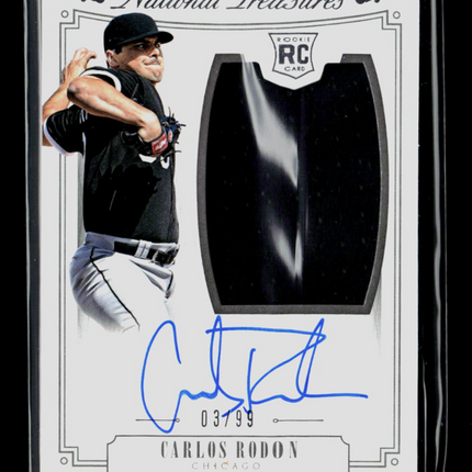 2015 Treasures Carlos Rodon #208 Patch Auto 03/99 RC