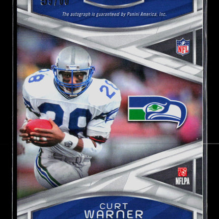 2024 Panini Spectra Football Curt Warner #SIG-CWR Prizm 55/60 Auto