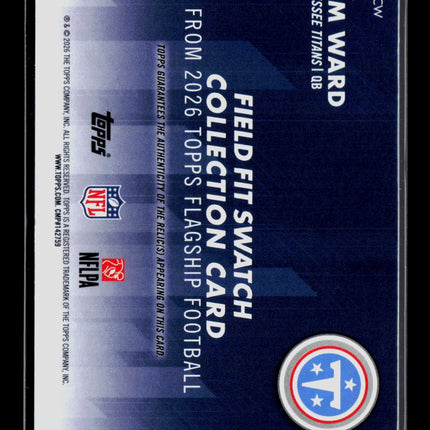 2026 Topps Flagship Cam Ward #FFSC-CW Player-Worn Patch
