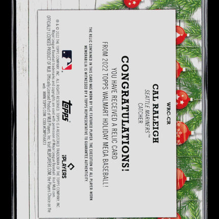 2022 Topps Walmart Holiday Cal Raleigh #WRC-CR RC Patch