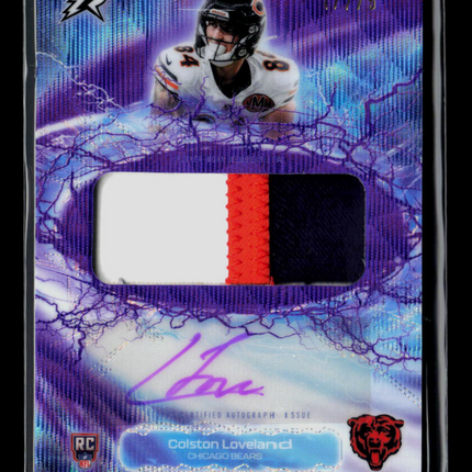 2026 Topps Resurgence Colston Loveland #RRA-CL Patch Auto RC /75