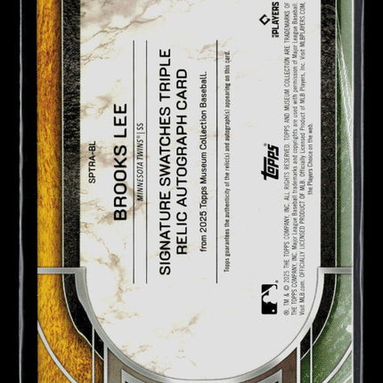 2025 Museum Collection Brooks Lee #SPTRA-BL Triple Patch Auto RC 097/199