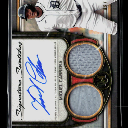2023 Topps Museum Collection Miguel Cabrera #SWDRA-MC 09/25 Patch Auto