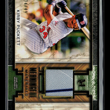 2025 Museum Collection Kirby Puckett #MMR-KP 34/49 Jersey Match Patch 34/49