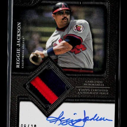 2025 Topps Flagship Reggie Jackson #TFAP-RJA 08/10 Patch Auto /10