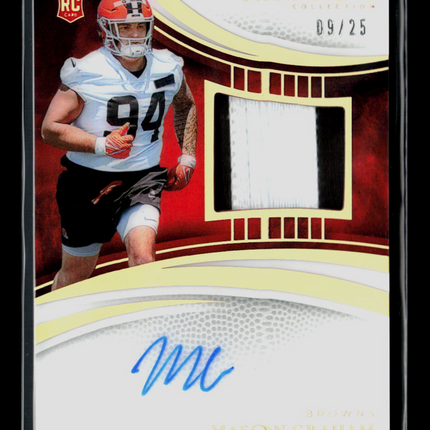 2025 Immaculate Mason Graham #127 09/25 Patch Auto