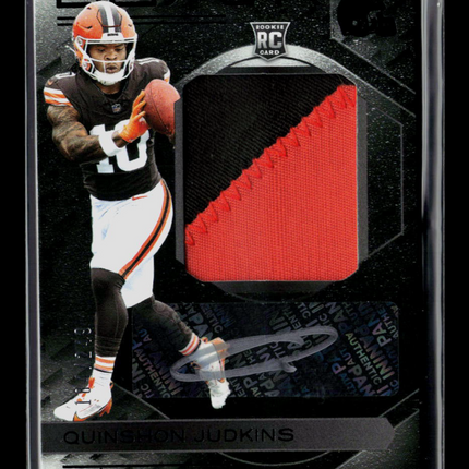 2025 Panini Black Football Quinshon Judkins #RKPA-OJS Patch RC Memorabilia Auto