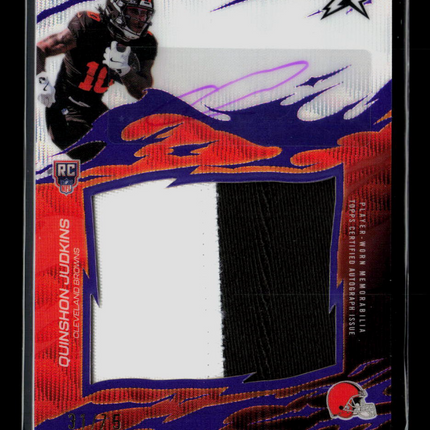 2026 Topps Resurgence Quinshon Judkins #RRS-QJ Patch Auto /75