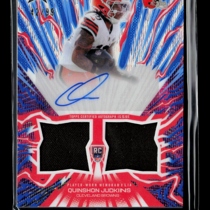 2026 Topps Resurgence Quinshon Judkins #AU-QJ 42/99 RC Patch Auto