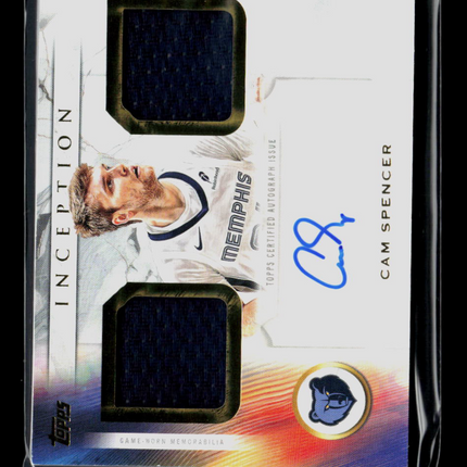 2026 Topps Inception Cam Spencer #FF-CS Autograph Memorabilia Dual Relic Auto