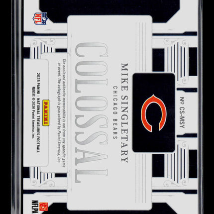 2026 National Treasures Mike Singletary #CS-MSY Patch 32/49 Patch Auto