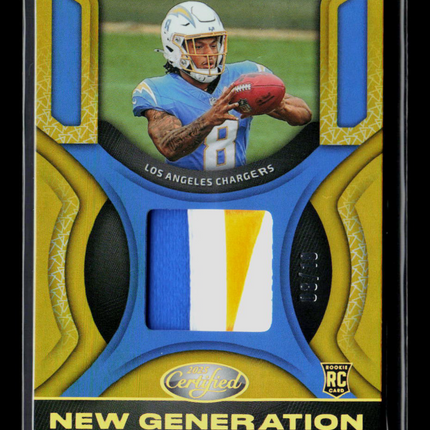 2025 Panini Certified New Generation Omarion Hampton #NGJ-OHN 08/10 RC Patch