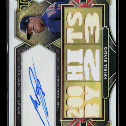 2022 Topps Triple Threads Rafael Devers #TTAR-RD4 05/27 Patch Auto