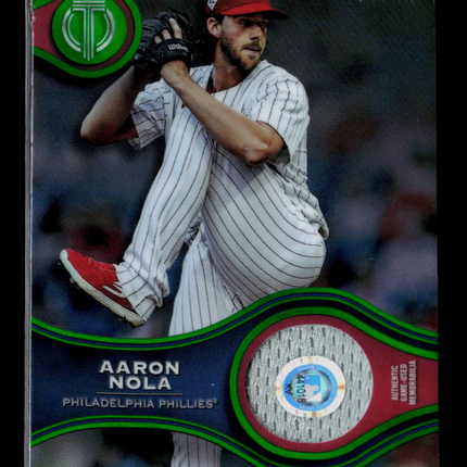 2025 Topps Tribute Aaron Nola #SOA-AN Relic 45/99 Memorabilia