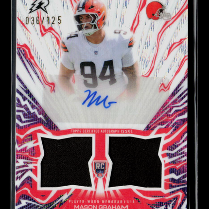 2026 Topps Resurgence Mason Graham #AU-MGH 036/125 Rc Patch Auto