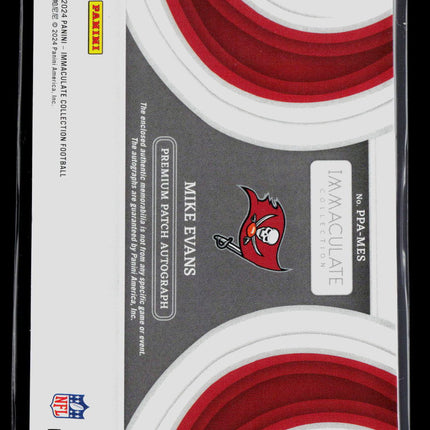 2024 Immaculate Collection Mike Evans #PPA-MES Patch Auto