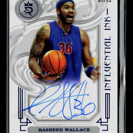 2024 Topps Royalty Collection Rasheed Wallace #II-RW Influential Ink 07/15 Auto
