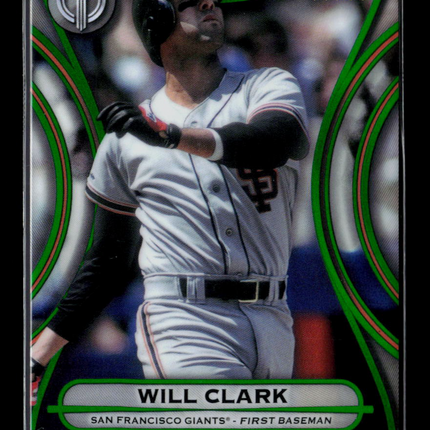 2025 Topps Tribute Will Clark #74 Green 77/99
