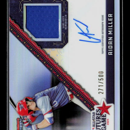 2024 Bowman's Best Aidan Miller #FGRR-AM Autograph 271/500 Memorabilia Auto