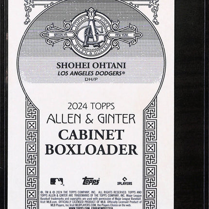 2024 Topps Allen & Ginter Cabinet Boxloader Shohei Ohtani #AGBL-6