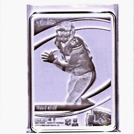 2021 Panini Absolute Travis Kelce Printing Plate