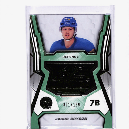 2021 Upper Deck SPx Jacob Bryson #F-39 Green 001/199