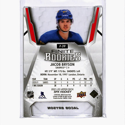 2021 Upper Deck SPx Jacob Bryson #F-39 Green 001/199