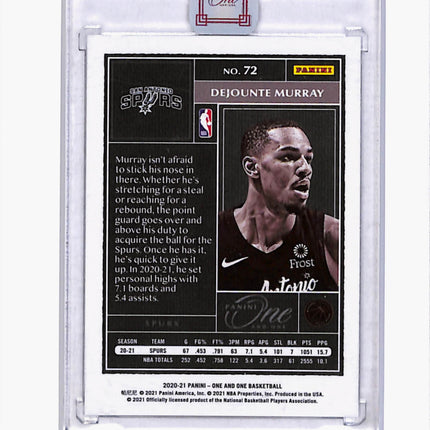 2020 Panini One and One Dejounte Murray #72 56/89