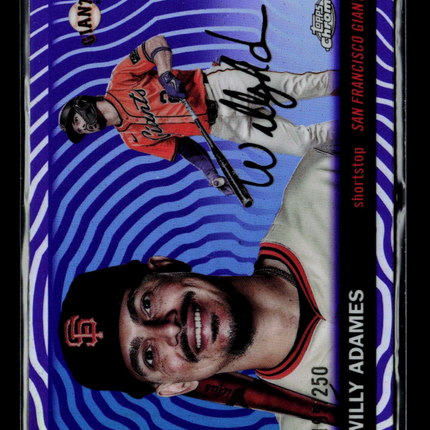 2025 Topps Platinum Chrome Willy Adames #170 Purple /250